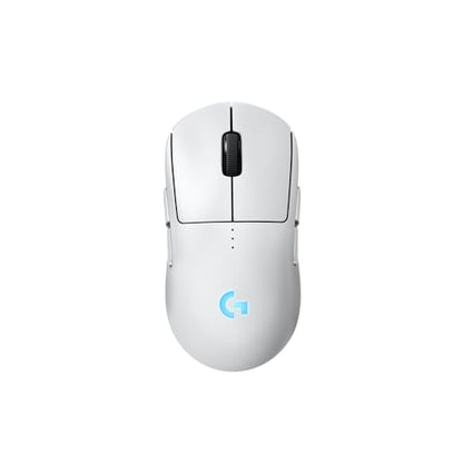 Logitech G PRO 2 Lightspeed Ambidextrous Wireless Gaming Mouse - White | Symmetrical design, <4 customizable magnetic side buttons, USB-C charging, PowerPlay Wireless Charging Supported, For PC/Mac - color: White