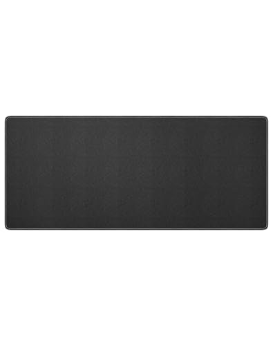 Reniteco Large Office & Gaming Mouse Pad, 35.4" x 15.7" Desk Mat, Black | Anti-Fray Stitched Edges, Premium Textured Surface, Non-Slip Rubber Base, Water and Stain Resistant Protection - color: Black, size: 35.4''x15.7''x0.12"