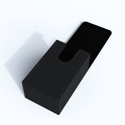Tarot Card Holder with Black Interior; Fold Top Tarot Card Box Case with Magnetic Lid Closure; Fits Rider Waite Tarot Card Deck; Holder Measures Standard Size 5.39 x 3.38 x 2 In (Black) - color: Black