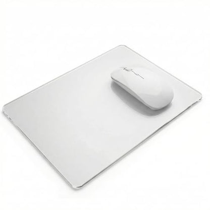 Glass Mouse Pad, 13.7x10.2 Inch Large Gaming Mousepad with Non-Slip Base, Special Glass Surface for Optimal Control, Clear Mouse Mat for Desk Computer Laptop Gamer Office Work - size: 13.7L x 10.2W inches