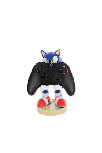 Cableguys Modern Sonic Controller Holder & Phone Stand - Gaming Setup Accessories for Desk and Game Room, Controller Stand Compatible with Xbox, PlayStation & Most Standard Game Controllers
