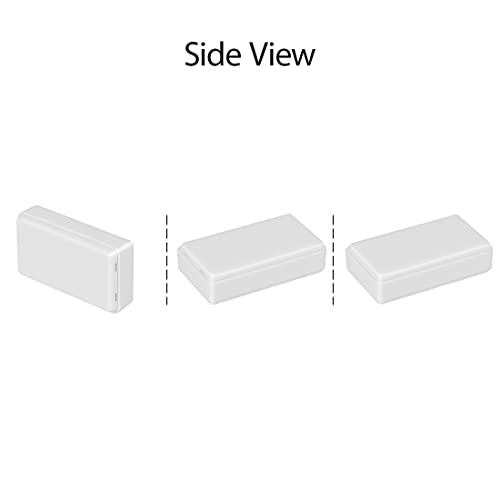 LeMotech Project Box 10 Pieces ABS Plastic Electrical Project Case Small Junction Box for Electronics White 2.76 x 1.65 x 0.70 inch (70 x 42 x 18 mm) - color: 10 pieces, size: 2.76"x 1.65"x 0.70"