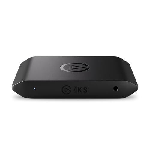 Elgato 4K S Capture Card for PS5, Xbox Series X/S, Switch 2 | 4K60 capture, 1440p120 or 1080p240 passthrough, HDR10 support, Near-zero latency, USB-C, Analog audio input - style: 4K S