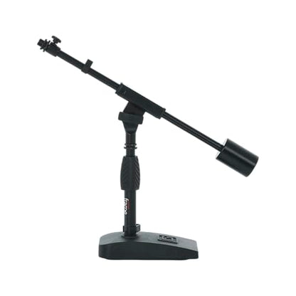 Gator Frameworks Deluxe Weighted Base Boom Mic Stand (GFW-MIC-0822) | Telescoping Boom Arm Rectangular Weighted Base & 2.5 lb. Counterweight for stable extended positioning - style: Deluxe Weighted Base