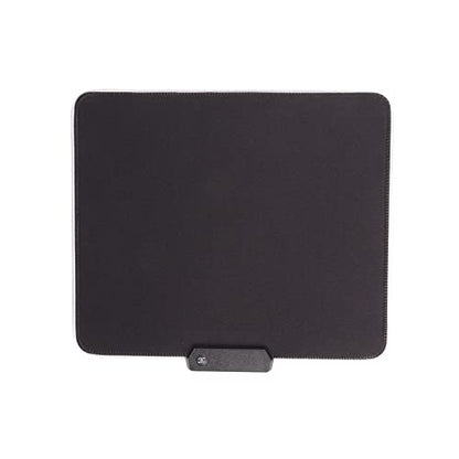 RGB LED Gaming Pad, 300x250x4mm USB Wired Mat with 12 Lighting Effects, Microtexture for Low DPI Game, Foldable Non Slip Rubber Base for PC Laptop Gaming