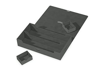 Ultimate Guard Omnihive 1000+, Deck Case for 1000 Double-Sleeved TCG Cards + 2 removable Trays, Grey, Magnetic Closure & Microfiber Inner Lining - color: Grey