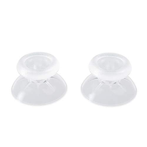 eXtremeRate Transparent Replacement 3D Joystick Thumbsticks for PS5 Controller, Analog Thumb Sticks with Screwdriver for PS4 Slim Pro Controller - color: Transparent