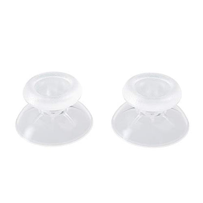 eXtremeRate Transparent Replacement 3D Joystick Thumbsticks for PS5 Controller, Analog Thumb Sticks with Screwdriver for PS4 Slim Pro Controller - color: Transparent