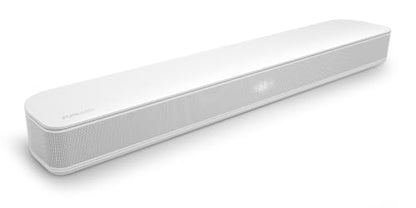 FUNLOGY Sound Bar for Smart TV, 100W 2.1ch Bluetooth 5.0 Soundbar with HDMI ARC, Optical & AUX, Remote Control, for Projector and Gaming, White - color: White