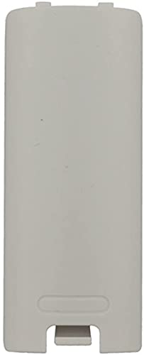 Battery Back Cover Case Door Sell Lid for Wii Remote Controller Replacement (White) - color: White