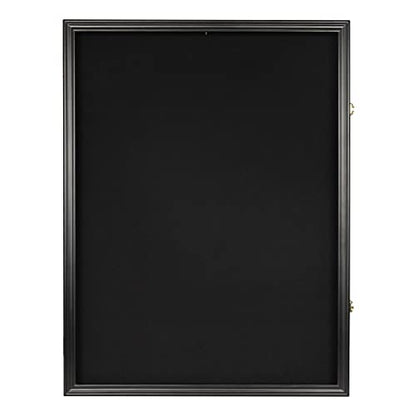 Pro Collector's Jersey Display Case Frame Shadow Box with 98% UV Protection for Baseball Basketball Football Soccer Hockey Sport Memorabilia T-Shirt and Uniform (Black Finish)