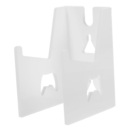 KONTONTY 1piece Game Controller Display Stand Sturdy Wall-mounted Storage Holder for Controllers and Headsets Neat Organizer for Gaming Accessories White