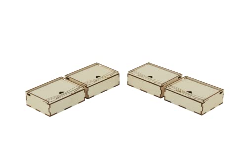 The Broken Token Game Organizer Compatible with Dune: Imperium - Wooden Game Organizing Box with Multiple Trays - style: Dune Imperium