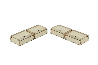 The Broken Token Game Organizer Compatible with Dune: Imperium - Wooden Game Organizing Box with Multiple Trays - style: Dune Imperium