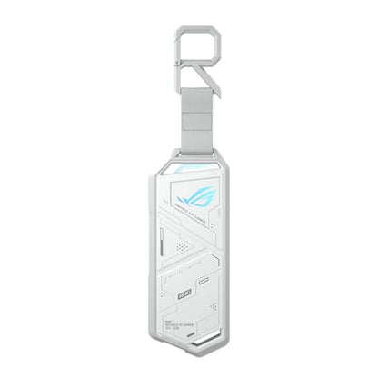 ASUS ROG Strix Arion White M.2 NVMe SSD Enclosure-USB3.2 Gen 2x1 Type-C (10Gbps), Dual USB-C to C & USB-C to A, Screwdriver-Free, Fits PCIe 2280/2260/2242/2230 M Key/B+M Key, 1 Year Warranty - size: White|up to 10Gbps, style: ROG Arion