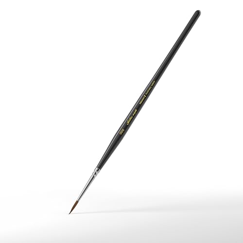 Kolinsky Sable Miniature Paint Brushes - Professional Artist Brush Size 000, Small Fine Detail Paint Brush Set for Mini Paints, Paint by Number, Figurine - size: 000