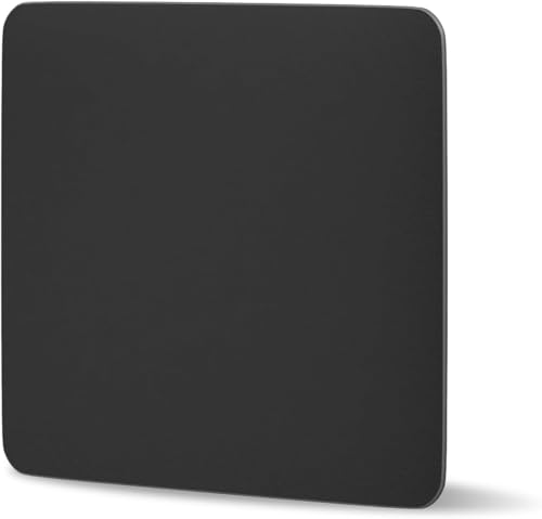Tempered Glass Gaming Mouse Pad - Large 400×500×3mm (Obsidian Black) Thin Large Hard Mat, No - Slip Base for High - DPI Precision, Scratch - Resistant Smooth Surface, FPS/MOBA/Office Use - color: Obsidian Black, size: Large