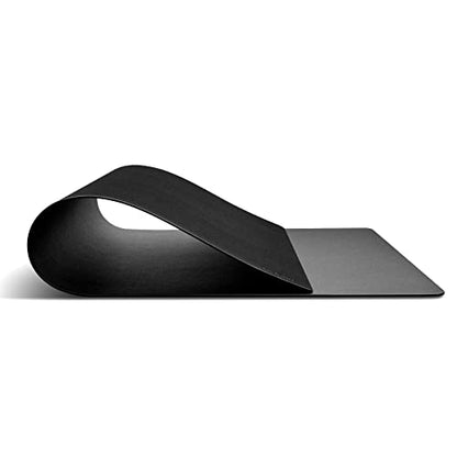 Nekmit Leather Desk Blotter Pad 17 x 12 Inches, Flat, Non-Slip, Waterproof, Black - color: Black, size: 12" x 17"