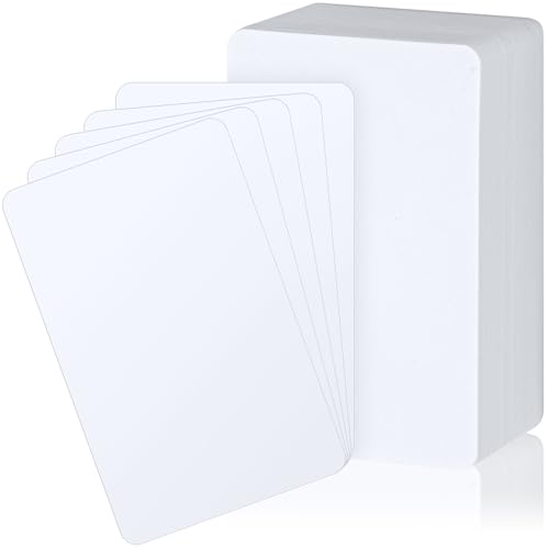 Zomiboo 100 Pieces Trading Card Dividers, Tall Trading Card Dividers Plastic Separator for Games Sports Baseball, 2.7 x 4.2 Inch (White) - color: White
