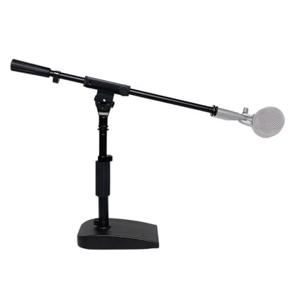 Shure by Gator Compact, Low Profile Mic Stand with Single-Section Boom; (SH-DESKTOP2) - style: Single Section Boom