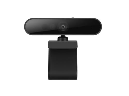 Lenovo HD 1080p Webcam (510 FHD)- Black w/ 4X Digital Zoom, 95° Wide Angle, 360° Rotation Pan & Tilt, Dual Microphones & Windows Hello - color: Black, style: 510 FHD