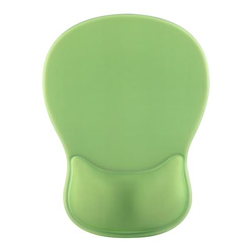Ergonomic Mouse Pad with Wrist Rest - Gel Wrist Support Mousepad with Non-Slip PU Base for Computer, Laptop, Office & Home - color: Green + Dark Green, size: 7.6L x 10.2W inches
