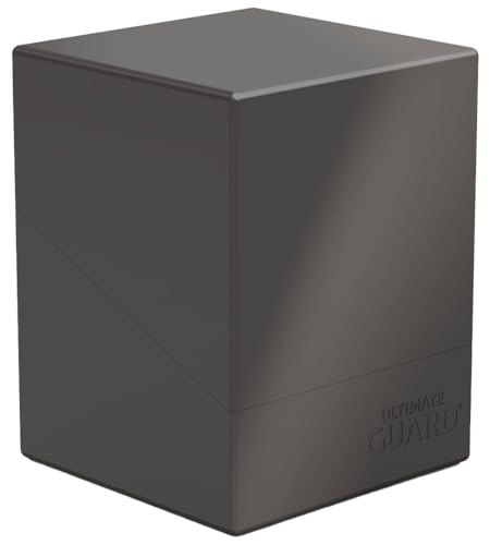 Ultimate Guard Boulder Solid 100+, Deck Case for 100 Double-Sleeved TCG Cards, Grey, Secure & Durable Storage for Trading Card Games, No Transparency - color: Grey