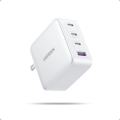 UGREEN Nexode 100W GaN USB C Charger, 4-Port Compact Foldable Fast Laptop Charger Power Adapter for MacBook Pro/Air, iPad Pro, iPhone 17/16/15 Series, Galaxy S25/S24, Pixel 10/9, Steam Deck, Pixelbook - color: White