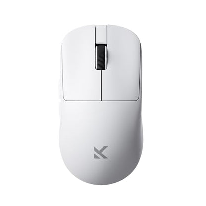 MCHOSE L7 Pro Wireless Gaming Mouse Super Light 39g, Gaming Mouse Esport with 26K DPI, Optical Switch, Programmable Buttons, Dual 8K Polling and PAW3395 Sensor, Tri-Mode Connection, PC/Mac - White - color: L7 Pro white