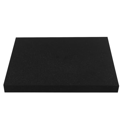 HAKZEON 4 Pack 16 x 12 x 1.6 Inch Black Polyurethane Foam Sheet | Cuttable Foam Inserts for Tool Box Organizer, Camera Case, DIY Projects
