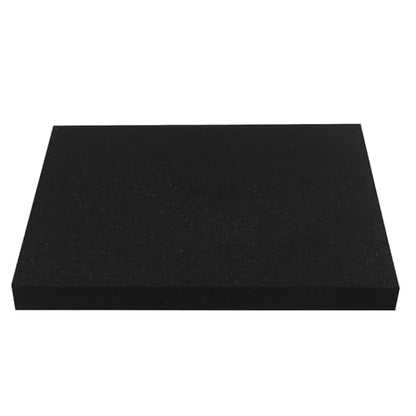 HAKZEON 4 Pack 16 x 12 x 1.6 Inch Black Polyurethane Foam Sheet | Cuttable Foam Inserts for Tool Box Organizer, Camera Case, DIY Projects