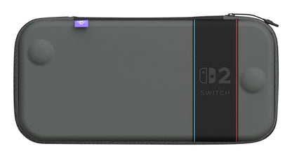 Turtle Beach PlayTrek Hard Shell Slim Case Nintendo Switch 2, Lite, OLED | Nintendo Switch 2 Licensed, Carrying Case, 12 Game Card Holder, Cover, Portable Travel Storage, Protection, Charcoal Black - style: Slim