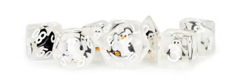 FanRoll 16mm Resin Poly DND Dice Set: Penguin Dice, Role Playing Game Dice for Dungeons and Dragons