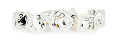 FanRoll 16mm Resin Poly DND Dice Set: Penguin Dice, Role Playing Game Dice for Dungeons and Dragons