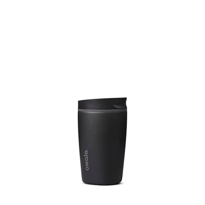 Owala SmoothSip Slider Insulated Travel Coffee Cup 12 oz Very Very Dark - color: Very, Very Dark, size: 12 Ounces