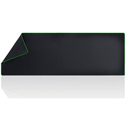 Wolaile Large Computer Mouse Pad for Desk-Green Stitched Edge-50x17 inches - color: Green, size: 50"x17"