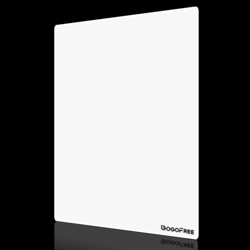 Glass Mousepad with Hard Surface for Wireless Mouse, Ultra Smooth Mouse Mat, Water-Resistant Glass Mouse Pad Precision Speed Control for Esport/Home/Travel, White (9.4’’×11.8’’) - color: White, size: 11.8L x 9.4W inches