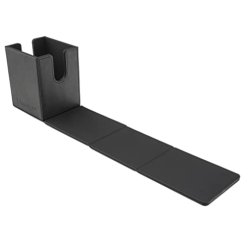 Ultra Pro - Vivid Alcove Flip Card Deck Box (Black) - Stores & Protects Up To 100 Standard Size Collectible Cards, Baseball, Gaming, Sports or Any Standard Size Cards In Collections - color: Black