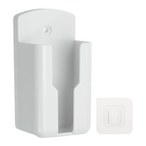 Remote Control Holder Wall Mount, (2" x 1.63" x 3.94")-Universal TV AC Remote Controller Organizer Box Air Conditioner Media Player Rack Holder for Home/Office/School, White - color: White, size: 2" x 1.63" x 3.94"