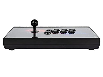 Monoprice Arcade Fighting Stick Controller, Retro Gaming, Arcade Joystick, USB Port, Compatible with Windows, Xbox One, PlayStation 4, Nintendo Switch, and Android - Dark Matter Series