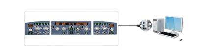 SYDYSOSO Cockpit Simulator 320 Series FCU-R, 1:1 Scale Flight Simulator Training-Inspired Control Panel, Metal Construction, USB Plug & Play, PC Compatible