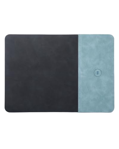 3 in 1 RGB Gaming Mouse Pad, 15W 10 Light Modes,LED Magnetic Mouse Pad - color: blue, size: 23.6L x 11.8W inches