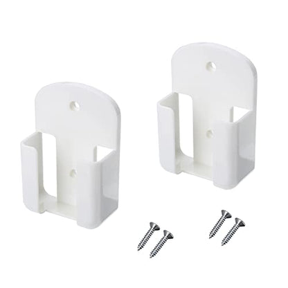 2 Pack Remote Control Holder Rack Wall Mounted Air Condition TV Remote Storage Box Organizer, Wall-Mounted Organizer Self Adhesive Media Storage Box Case for Air Conditioner Controller - White