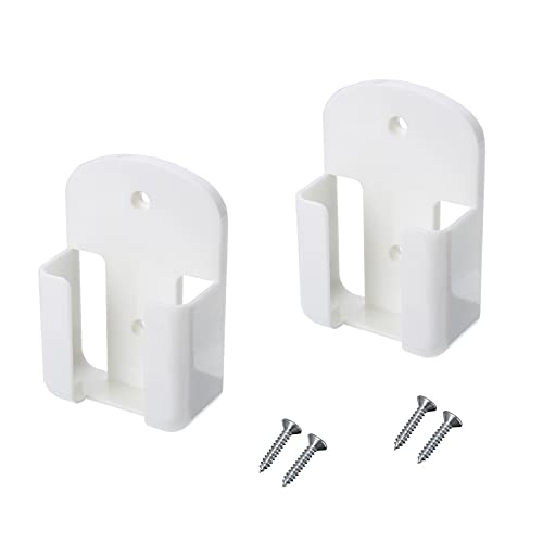 2 Pack Remote Control Holder Rack Wall Mounted Air Condition TV Remote Storage Box Organizer, Wall-Mounted Organizer Self Adhesive Media Storage Box Case for Air Conditioner Controller - White