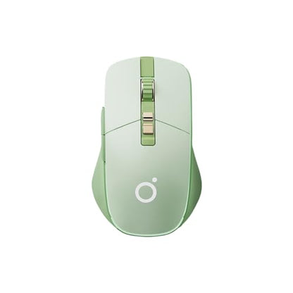 Wireless Gaming Mouse 2.4G/BT/USB-C, Silent Buttons, Matcha Green | Tri-Mode 2.4Ghz/Bluetooth 5.0/Wired USB RGB LED Backlit Rechargeable Ergonomic Optical Mice for iMac/Macbook/Computer/Laptop