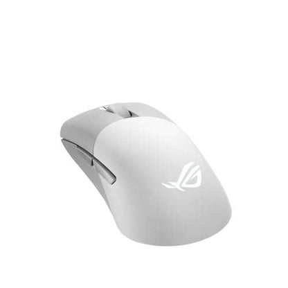 ASUS ROG Keris Wireless Aimpoint Gaming Mouse – Right-Handed Ergonomic, 75g, Tri-Mode Connectivity, 42K DPI, up to 119Hr Battery, PC/Mac Support - White - color: White, style: Keris