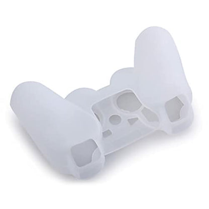 OSTENT Protective Silicone Gel Soft Skin Case Cover Pouch for Sony PlayStation PS2 PS3 Controller Color White - color: White