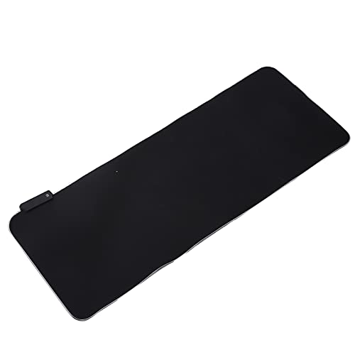 RGB Light Mouse Pad with USB Interface, Rubber Thicken Gaming Mousepad, 3 Lighting Modes LED Mat for PC Laptop, Non - Slip Base with 1.8m Charging Cable