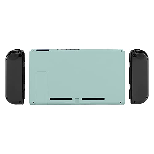 eXtremeRate Light Cyan Back Plate for Nintendo Switch, DIY Replacement Housing Shell Case for Nintendo Switch Console with Kickstand [Only the Backplate, NOT the Console] - color: Light Cyan