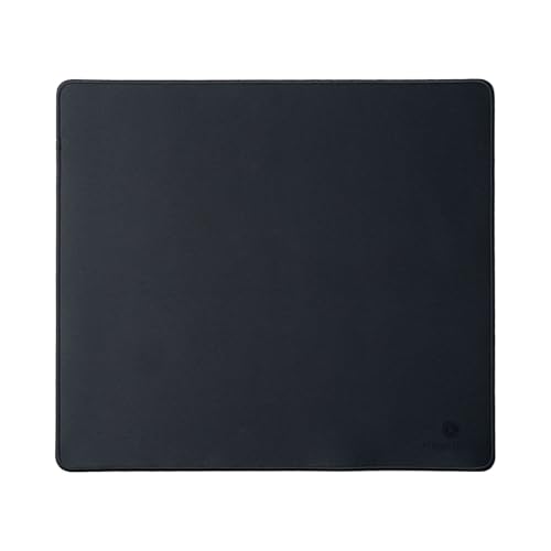 Keychron Large Gaming Mouse Pad 17.7 × 15.7 inch (450 × 400 mm), Ample Space for Mouse Movement, Smooth Micro-Weave Surface for Optical Mice, Non-Slip Rubber Base, Stitched Edges - Black - size: 15.8L x 15.8W inches